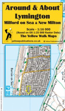 Lymington, Milford on Sea & New Milton Walking Map