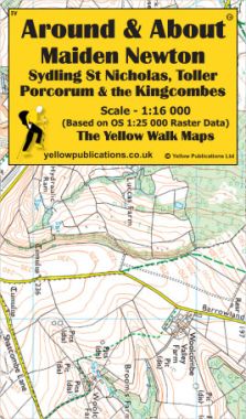 Maiden Newton, Sydling St Nicholas, Kingcombes & Toller Porcorum Walking Map