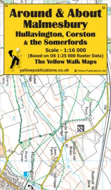 Malmesbury, Hullavington, Corston & the Somerfords Walking Map
