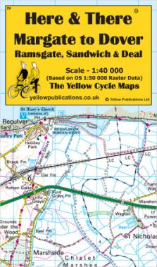 Margate to Dover, Ramsgate, Sandwich & Deal Cycling Map