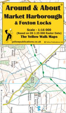 Market Harborough & Foxton Locks Walking Map