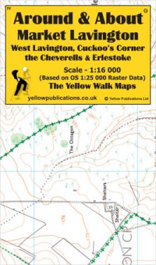Market Lavington, West Lavington, Cuckoo's Corner, the Cheverells & Erlestoke Walking Map