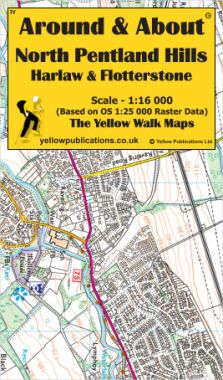 North Pentland Hills, Harlaw & Flotterstone Walking Map