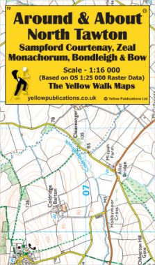 North Tawton, Sampford Courtenay, Zeal Monachorum, Bondleigh & Bow Walking Map