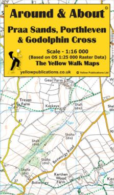 Praa Sands, Porthleven & Godolphin Cross Walking Map