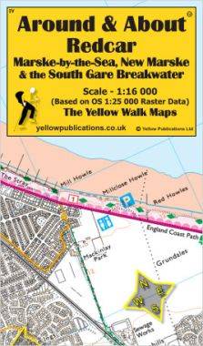 Redcar, Marske-by-the-Sea, New Marske & the South Gare Breakwater Walking Map