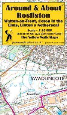 Rosliston, Walton-on-Trent, Coton in the Elms, Linton & Netherseal Walking Map