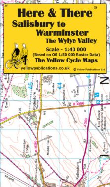 Salisbury to Warminster, the Wylye Valley Cycling Map