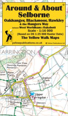 Selborne, Oakhanger, Blackmoor, Hawkley & the Hangers Way Walking Map
