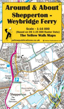Shepperton - Weybridge Ferry Walking Map