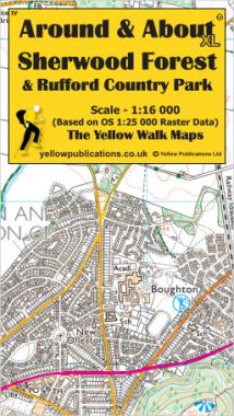 Sherwood Forest & Rufford Country Park 'XL' Walking Map