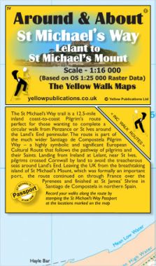 St Michael's Way Walking Map: Lelant to St Michael's Mount
