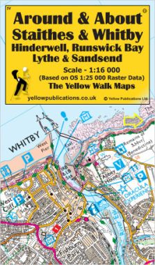 Staithes & Whitby, Hinderwell, Runswick Bay, Lythe & Sandsend Walking Map