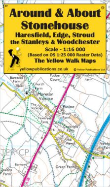 Stonehouse, Haresfield, Edge, Stroud, the Stanleys & Woodchester Walking Map
