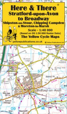 Stratford-upon-Avon to Broadway Cycling Map