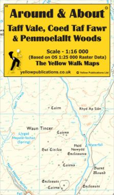 Taff Vale, Coed Taf Fawr & Penmoelallt Woods Walking Map