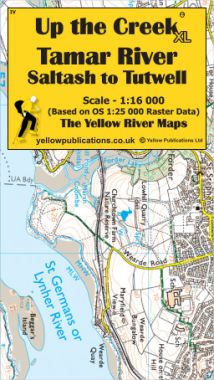 Tamar River: Saltash to Tutwell - XL Map