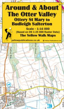 The Otter Valley, Ottery St Mary to Budleigh Salterton Walking Map