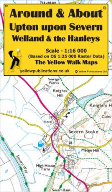 Upton upon Severn, Welland & the Hanleys Walking Map