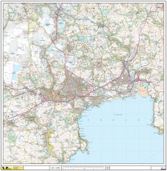 St Austell Wall Map