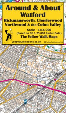 Watford, Rickmansworth, Chorleywood, Northwood & the Colne Valley Walking Map
