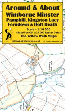 Wimborne Minster, Pamphill, Kingston Lacy, Ferndown & Holt Heath Walking Map