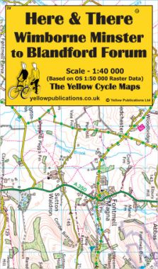 Wimborne Minster to Blandford Forum Cycling Map