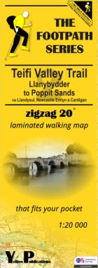 Teifi Valley Trail 2: Llanybydder to Poppit Sands Walking Map