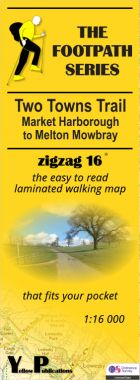 Two Towns Trail: Market Harborough to Melton Mowbray Walking Map