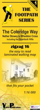 Coleridge Way 1: Nether Stowey to Wheddon Cross Walking Map