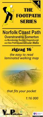Norfolk Coast Path 3: Overstand to Somerton Walking Map