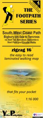 South West Coast Path 15: Bigbury-on-Sea to Torcross Walking Map