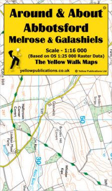 Abbotsford, Melrose & Galashiels Walking Map