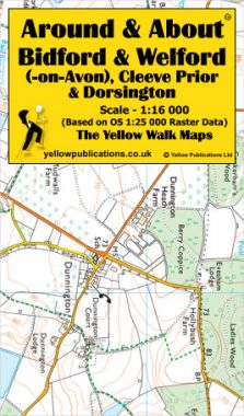Bidford & Welford (-on-Avon), Cleeve Prior & Dorsington Walking Map