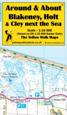 Blakeney, Holt & Cley next the Sea Walking Map