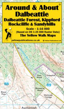 Dalbeattie, Dalbeattie Forest, Kippford, Rockcliffe & Sandyhills Walking Map