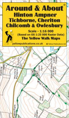 Hinton Ampner, Tichborne, Cheriton, Chilcomb & Owlesbury Walking Map