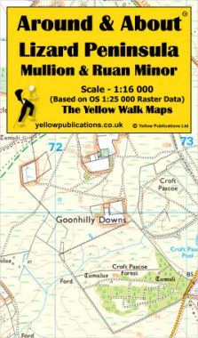 Lizard Peninsula, Mullion & Ruan Minor Walking Map