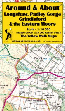 Longshaw, Padley Gorge, Grindleford & Eastern Moors Walking Map