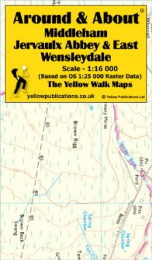 Middleham, Jervaulx Abbey & East Wensleyale Walking Map