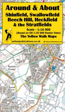 Shinfield, Swallowfield, Beech Hill, Heckfield & the Stratfields Walking Map