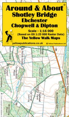 Shotley Bridge, Ebchester, Chopwell & Dipton Walking Map