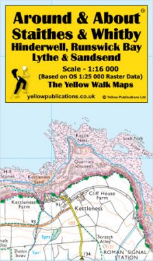 Staithes & Whitby, Hinderwell, Runswick Bay, Lythe & Sandsend Walking Map