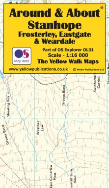 Stanhope, Frosterley, Eastgate & Weardale Walking Map