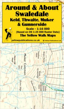 Swaledale: Keld, Thwaite, Muker & Gunnerside Walking Map