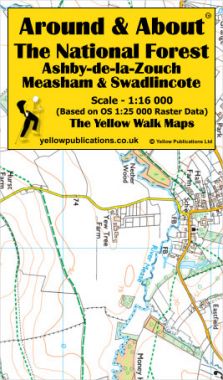 The National Forest: Ashby-de-la-Zouch, Measham & Swadlincote Walking Map
