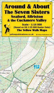 The Seven Sisters, Seaford, Alfriston & the Cuckmere Valley Walking Map