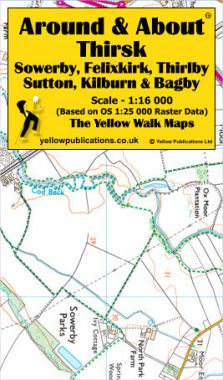 Thirsk, Sowerby, Felixkirk, Thirlby, Sutton, Kilburn & Bagby Walking Map