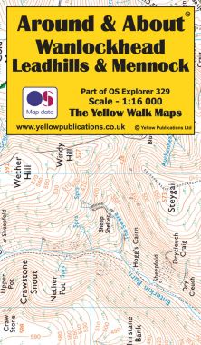 Wanlockhead, Leadhills & Mennock Walking Map