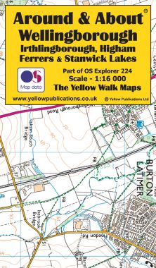 Wellingborough, Higham Ferrers, Irthlingborough & Stanwick Lakes Walking Map